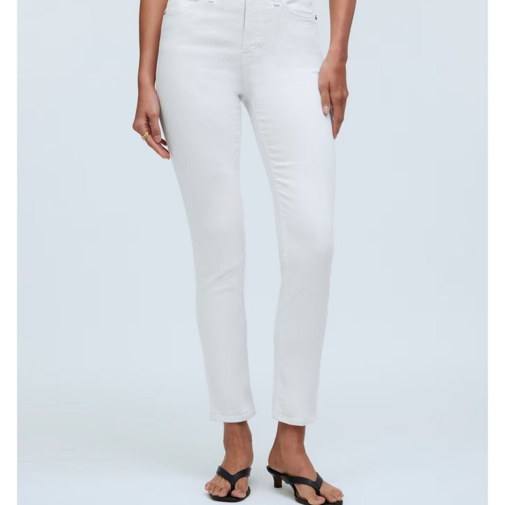 Madewell Stovepipe Jeans Women's Size 29  in Pure White New With Tags!